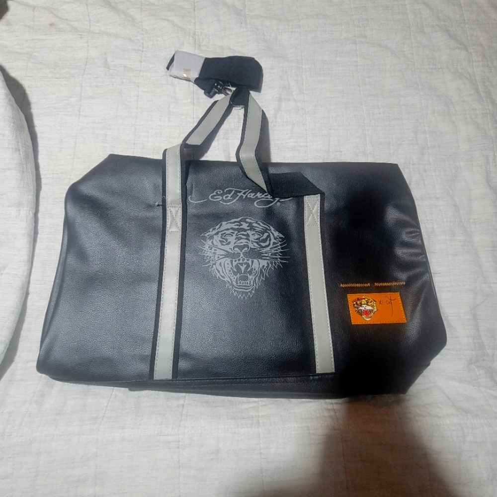 ED HARDY Duffle bag shoulder strap faux leather. Brand new Never used.